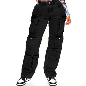 Never Worn Black Cargo Pants